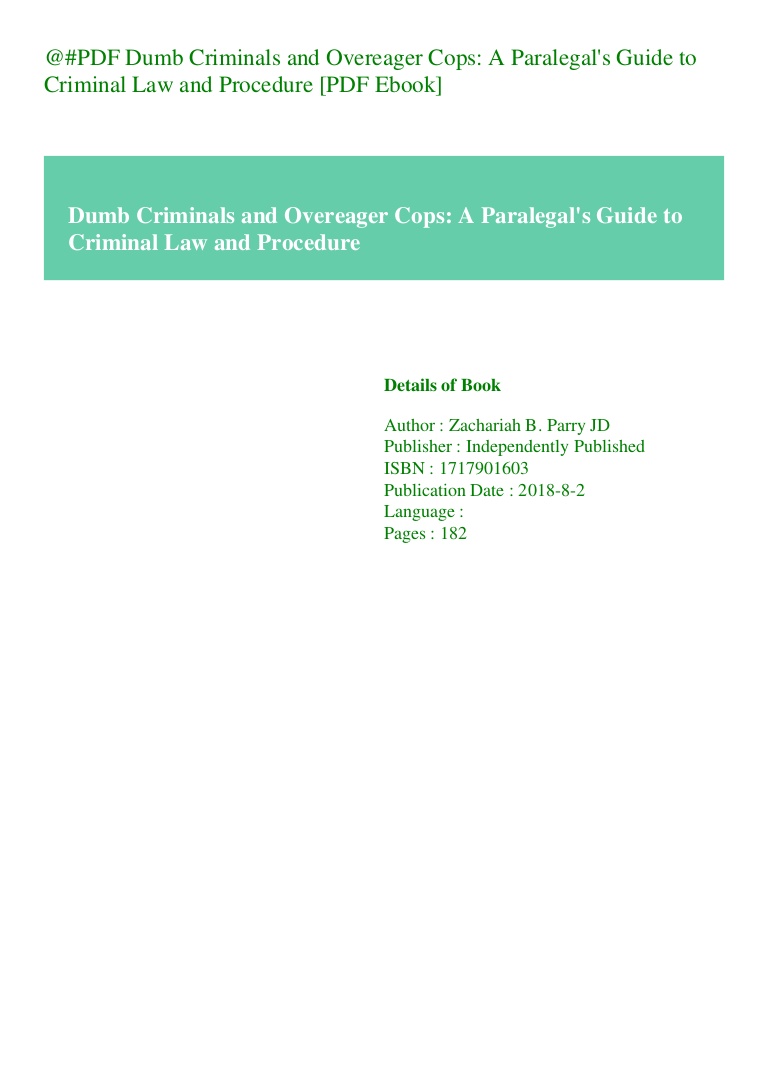 Criminal procedure code ebook free download 2017